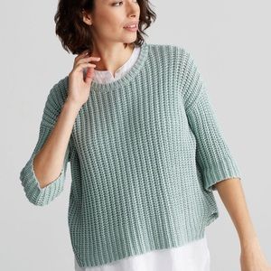Eileen Fisher Brook Organic Cotton Texture Sweater